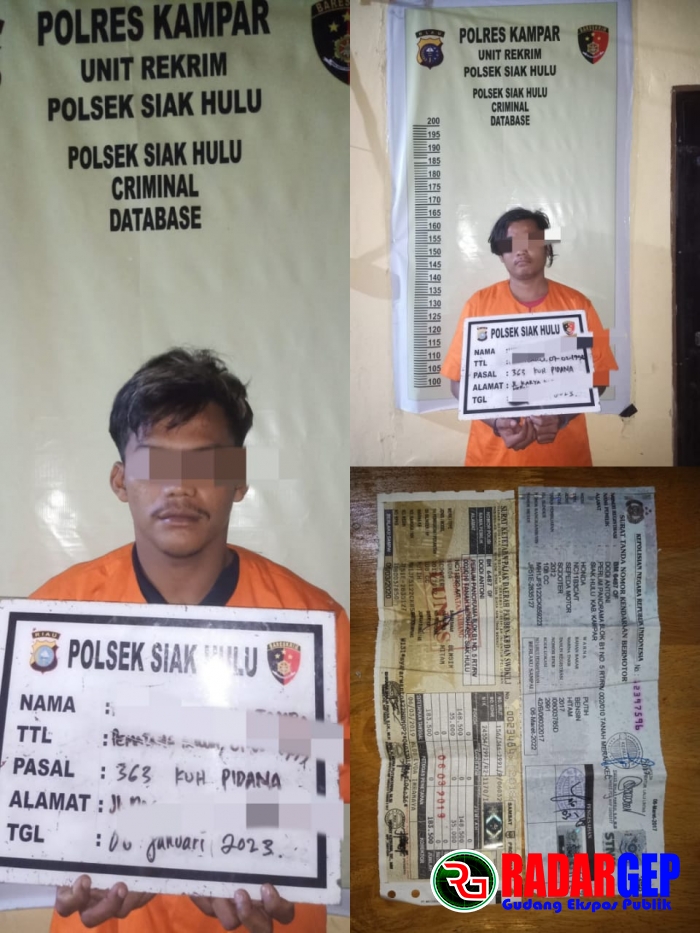 Dua Pelaku Curanmor Diamankan Polisi, Begini Nasibnya Sekarang!